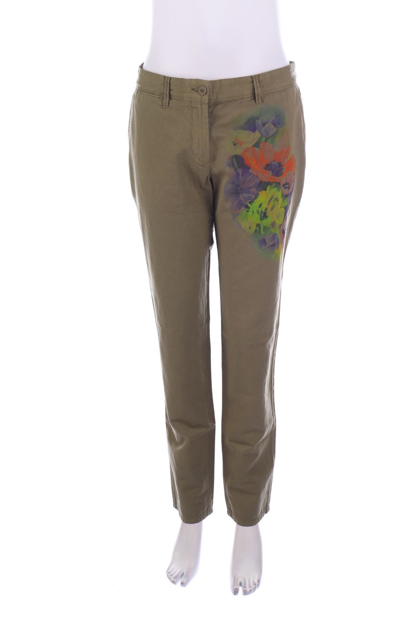 INCOTEX - Chino-Hose mit Blumen-Print - W29