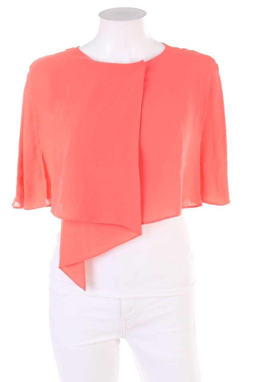 CAPUCCI - Cropped-Cape aus Seide - D 42