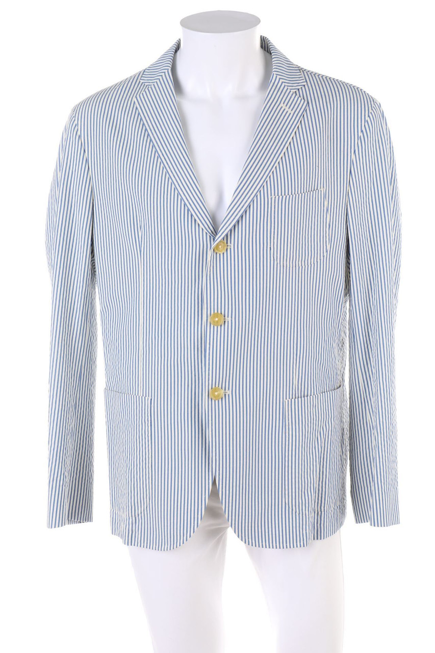 PAOLONI - Streifen-Sakko mit aufgesetzten Taschen - 56