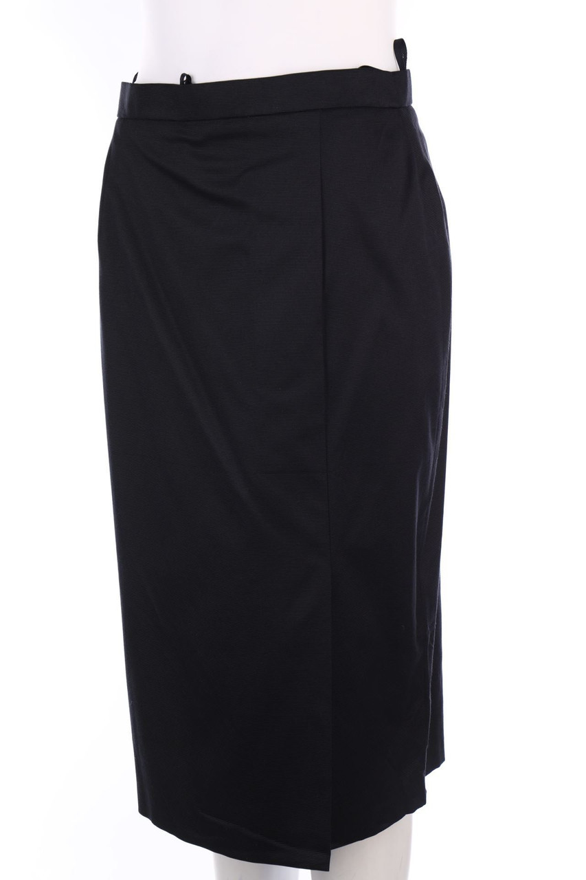 BASLER - Rock aus Seiden-Mischung mit Schlitz - D 40