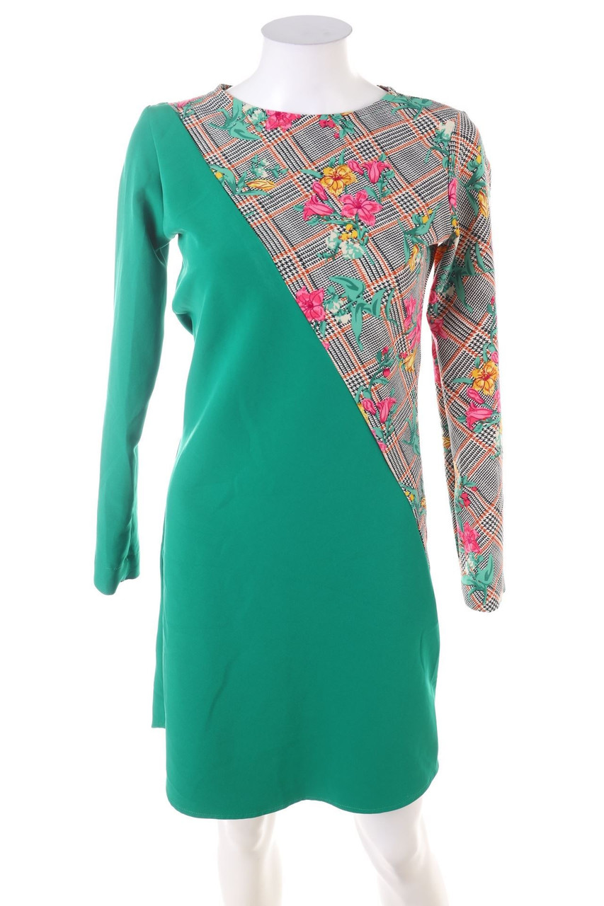 Ohne Label - Kleid mit floralem Muster - D 36