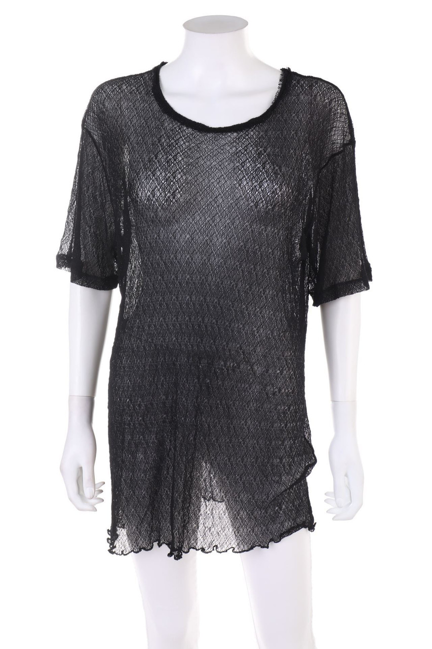 Maison Margiela - Oversize-Kurzarm-Shirt aus Spitze - XS