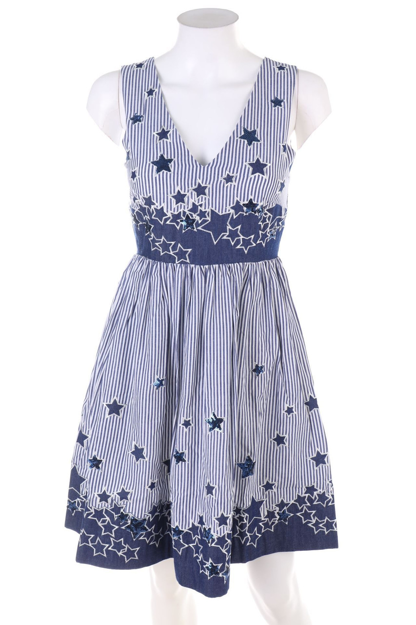 MANOUSH - Baumwoll-Kleid mit Pailletten - D 32