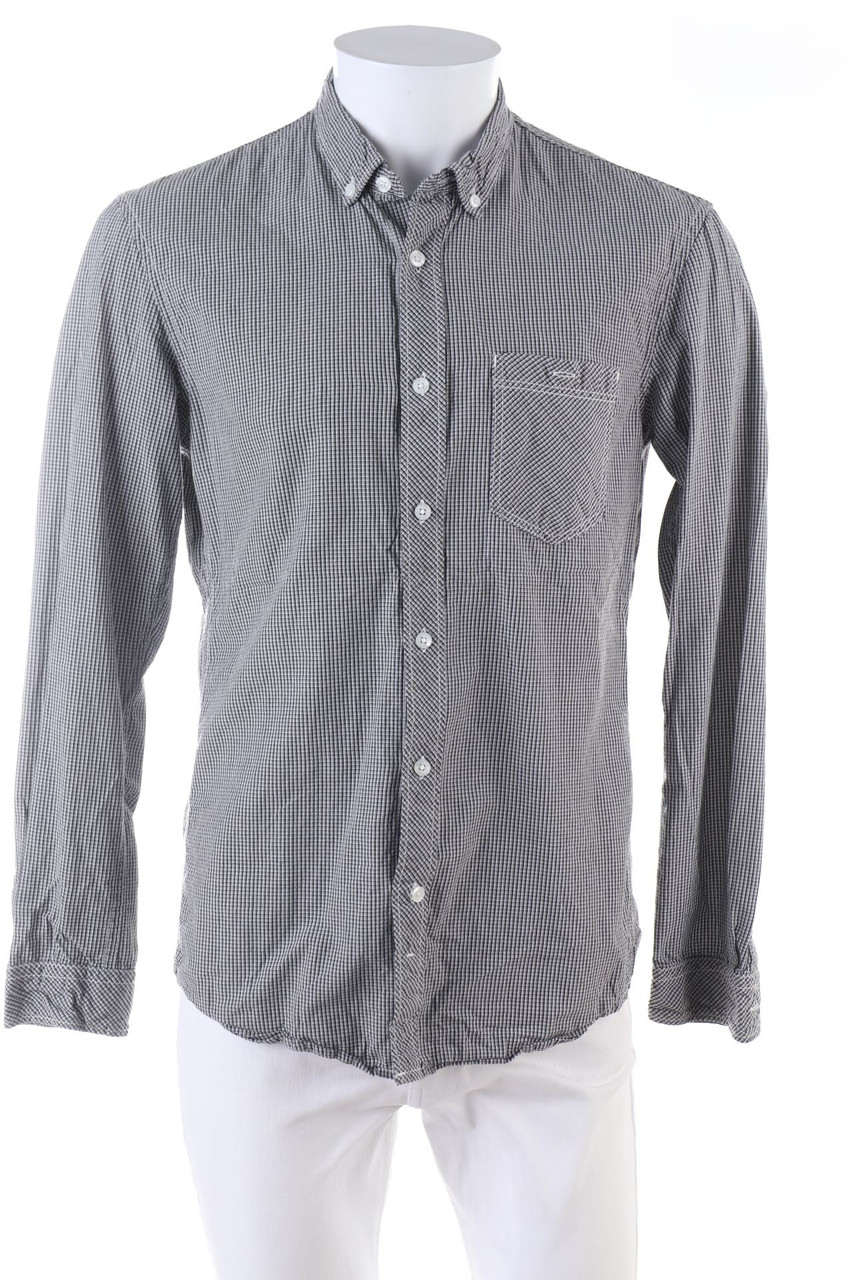 TOM TAILOR - kariertes Button-down-Hemd - M