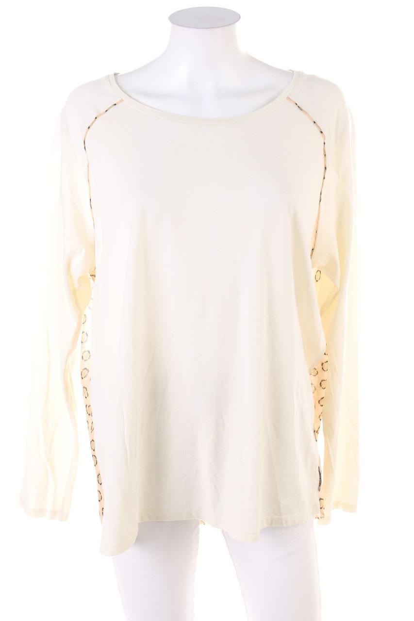 SCOTCH & SODA - Longsleeve-Shirt mit Mesh-Einsatz - D 34