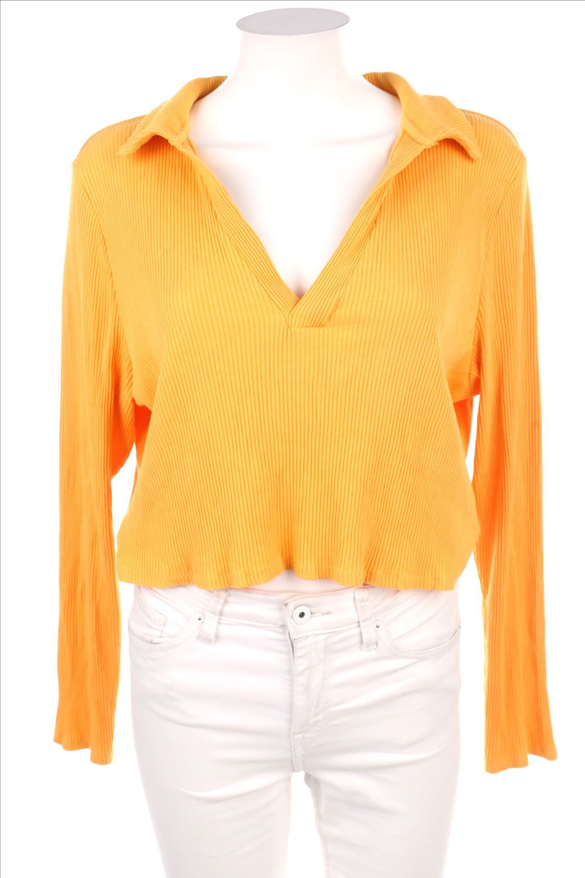 H&M - Cropped-Shirt mit Kragen - D 48