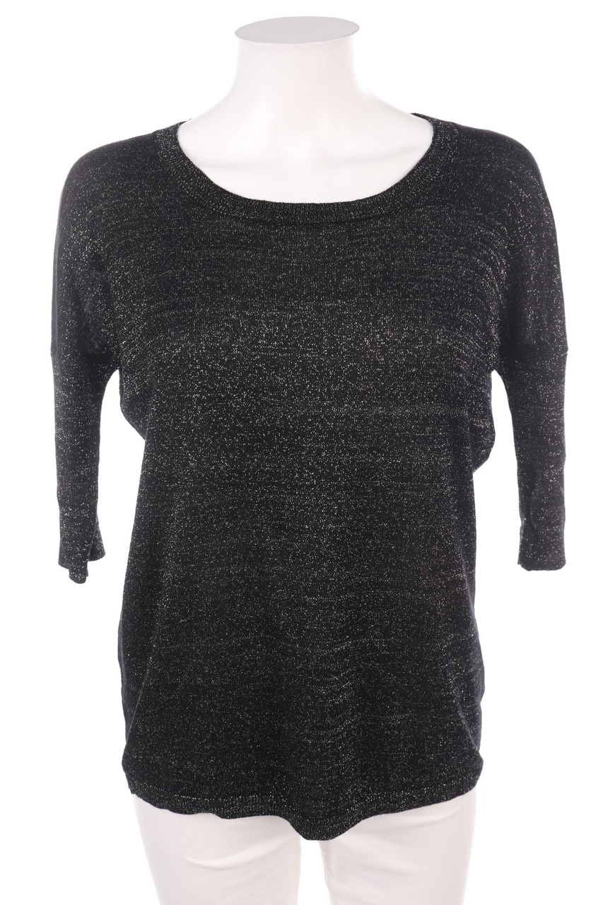 AMISU - Pullover mit Metallic-Effekt - S