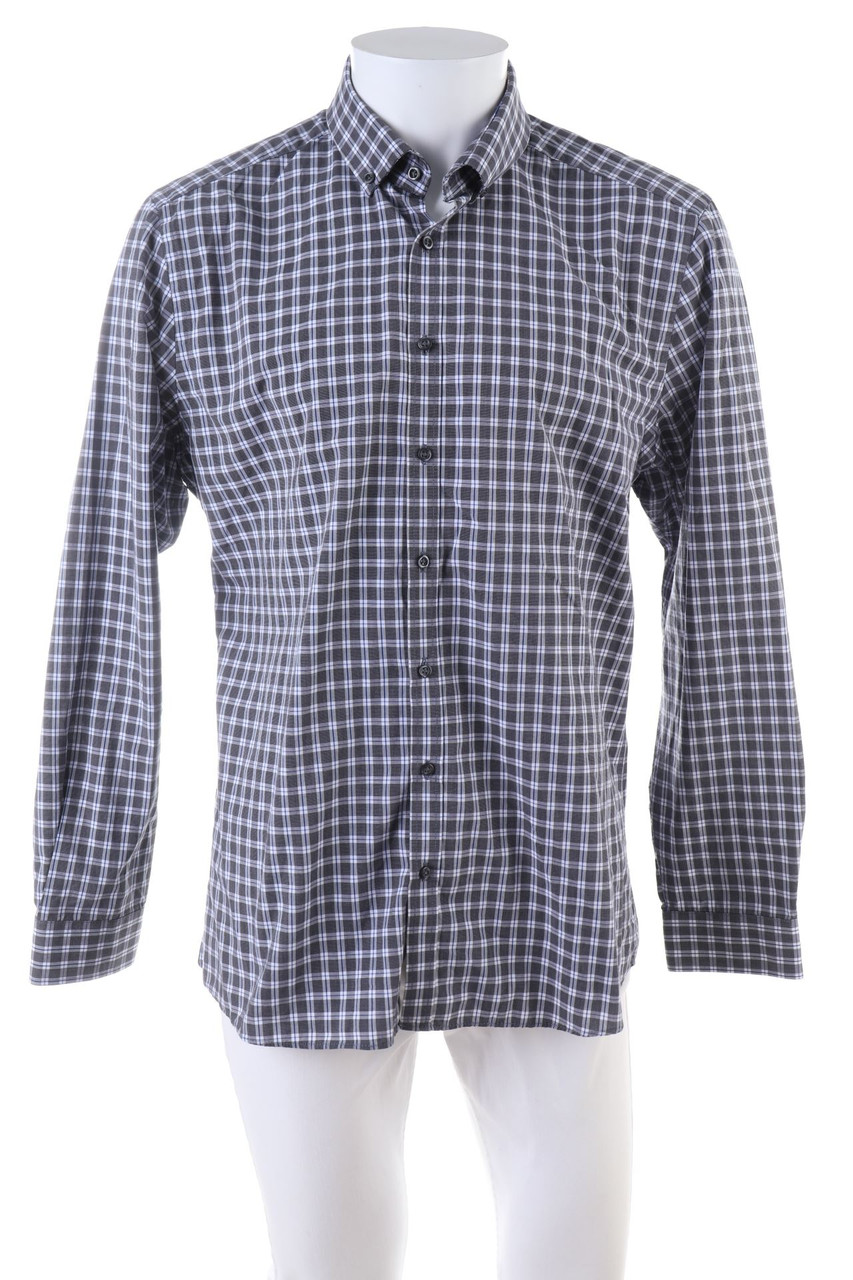 C&A - kariertes Hemd aus Baumwoll-Mix - L