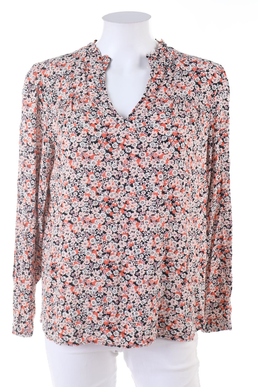 Ohne Label - Bluse mit Blumen-Print - D 44