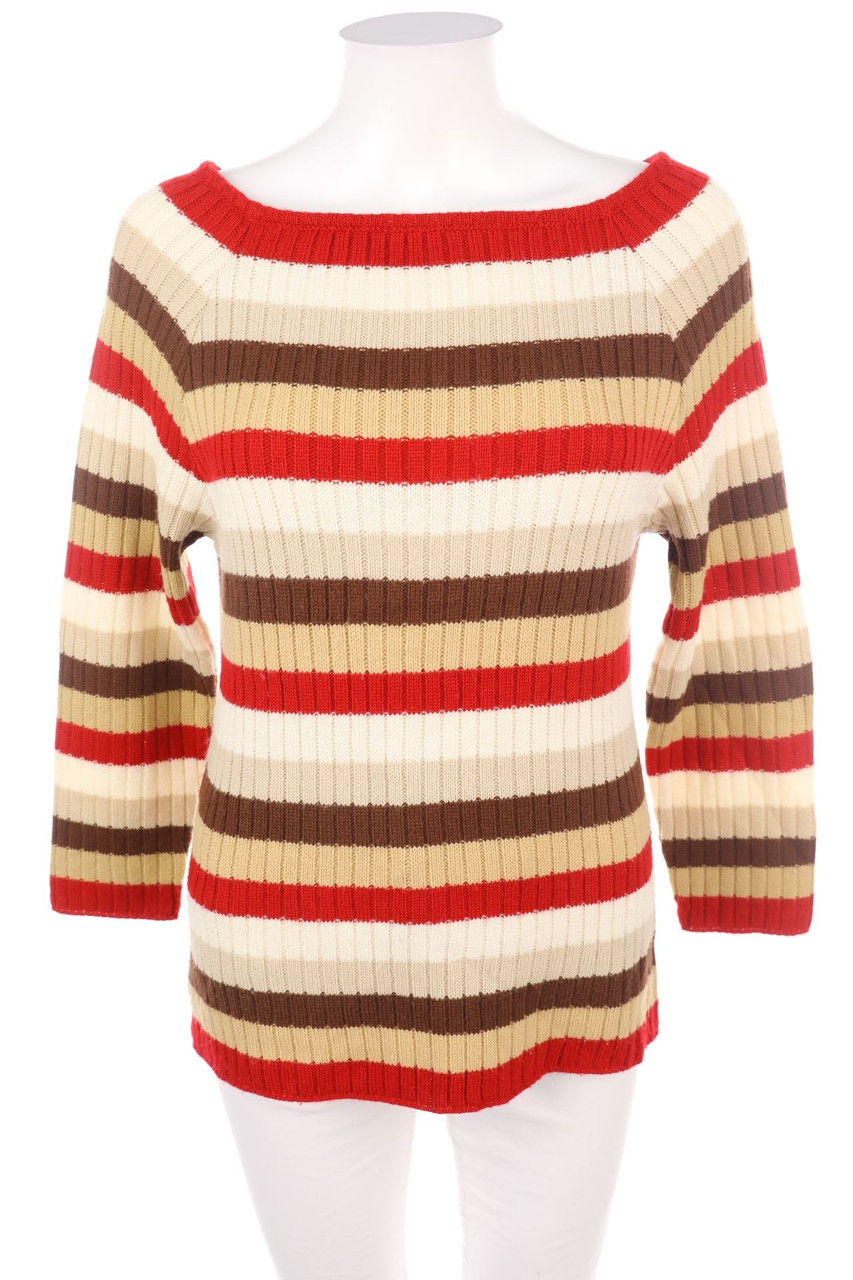 Ohne Label - Strick-Pullover mit Streifen - S