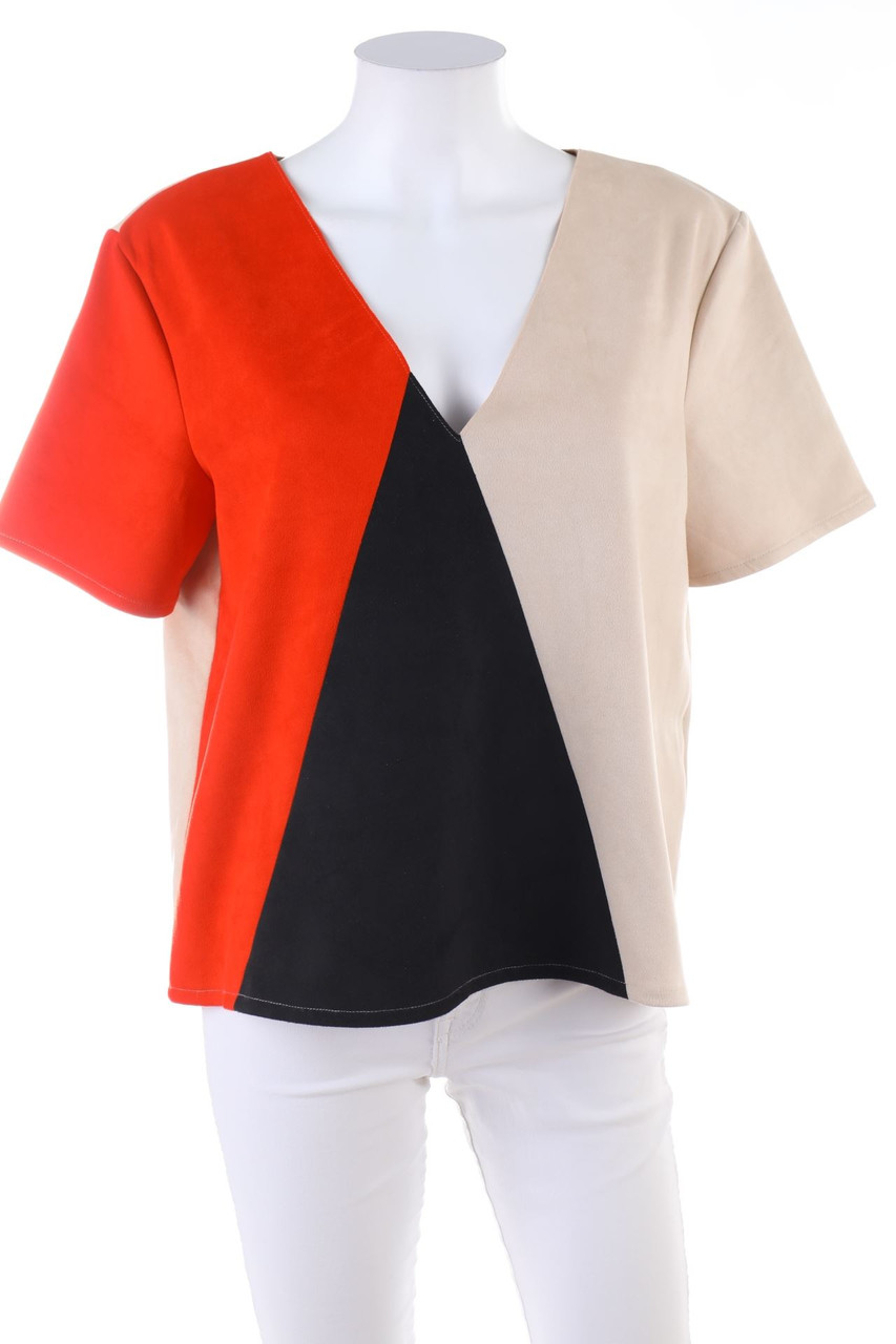 ZARA - Kurzarm-Bluse - XL