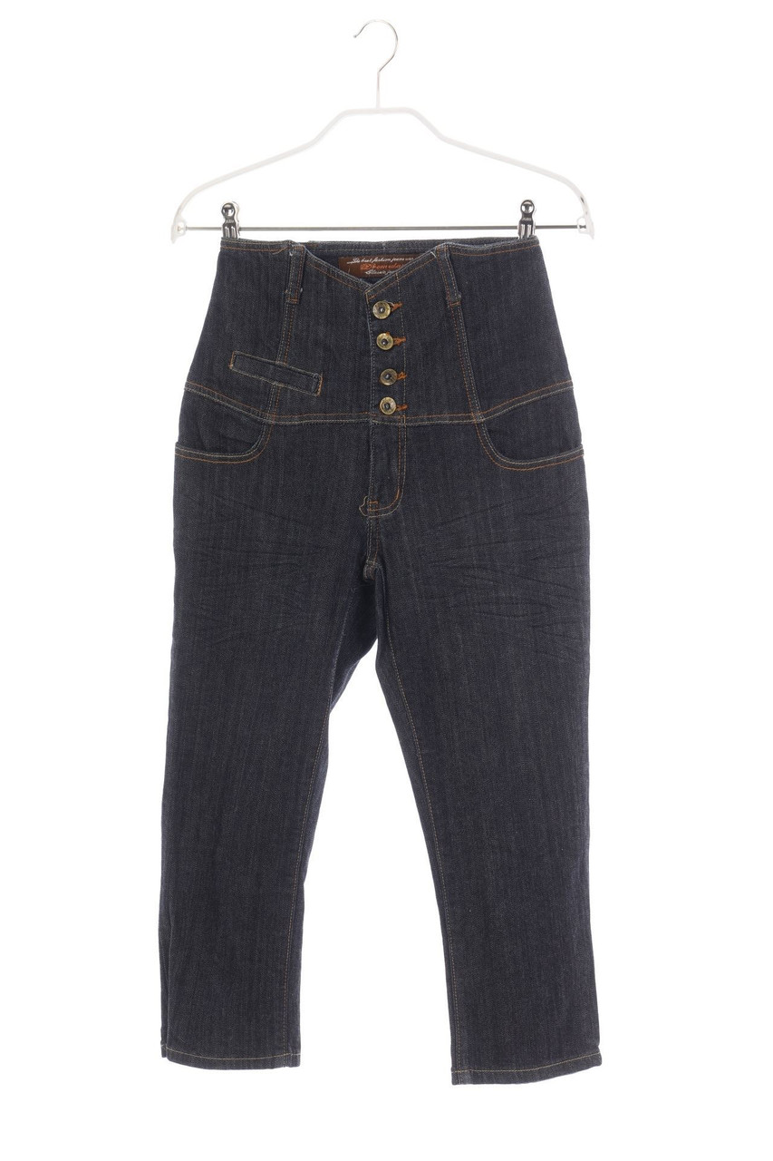 Dromedar - High Waist-Denim-Capri-Hose - W27