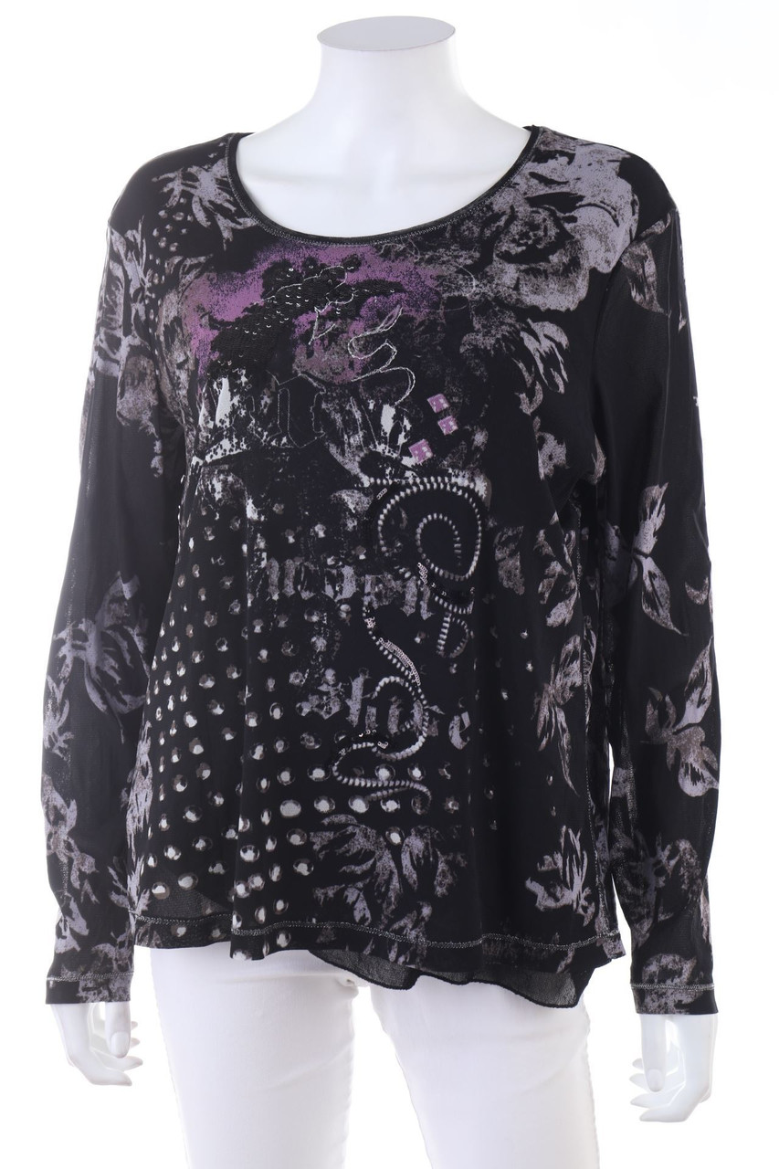 GERRY WEBER - Longsleeve-Shirt mit Muster - D 44