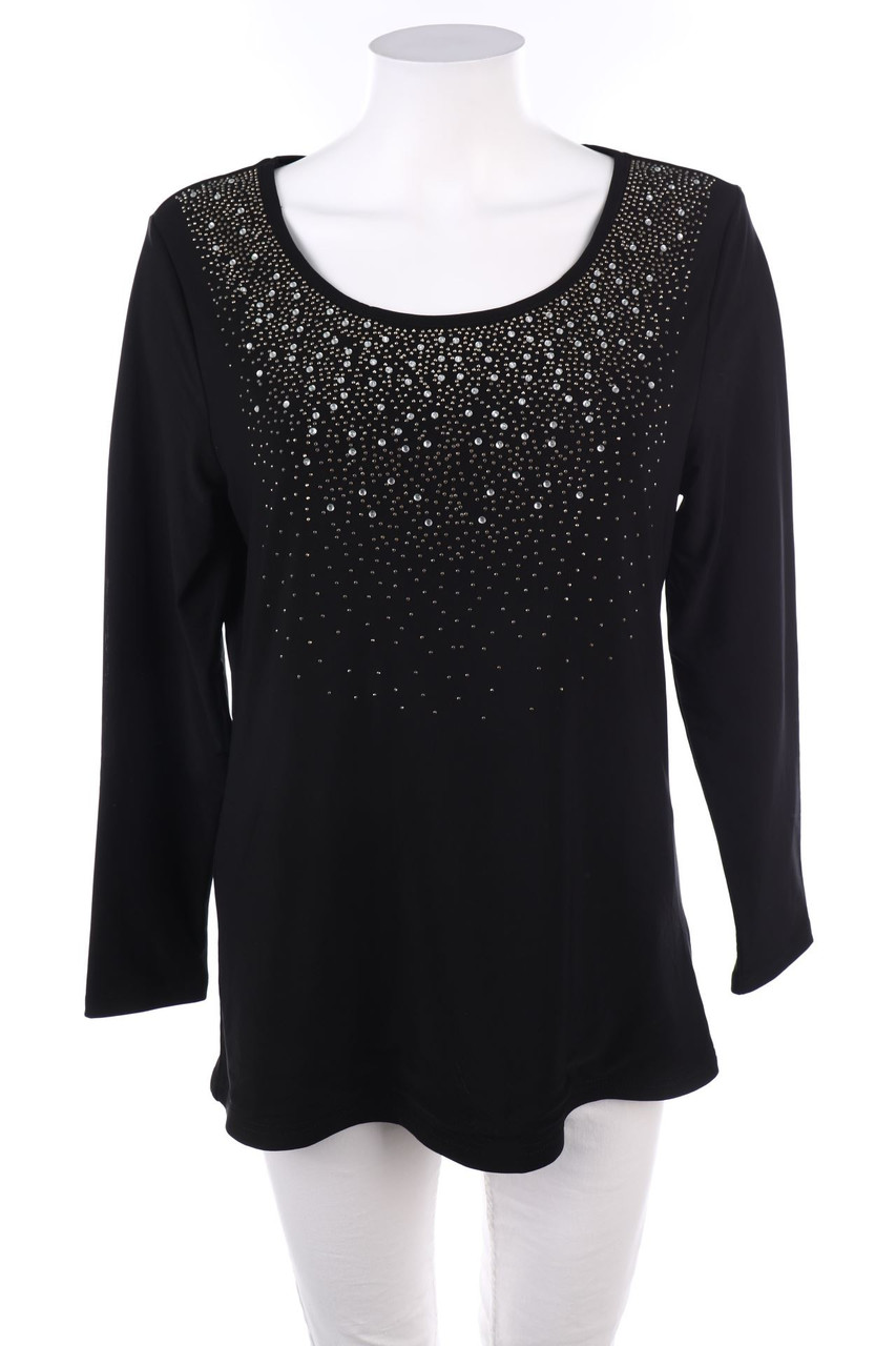 Pfeffinger - Longsleeve-Shirt mit Strass-Steinen - L