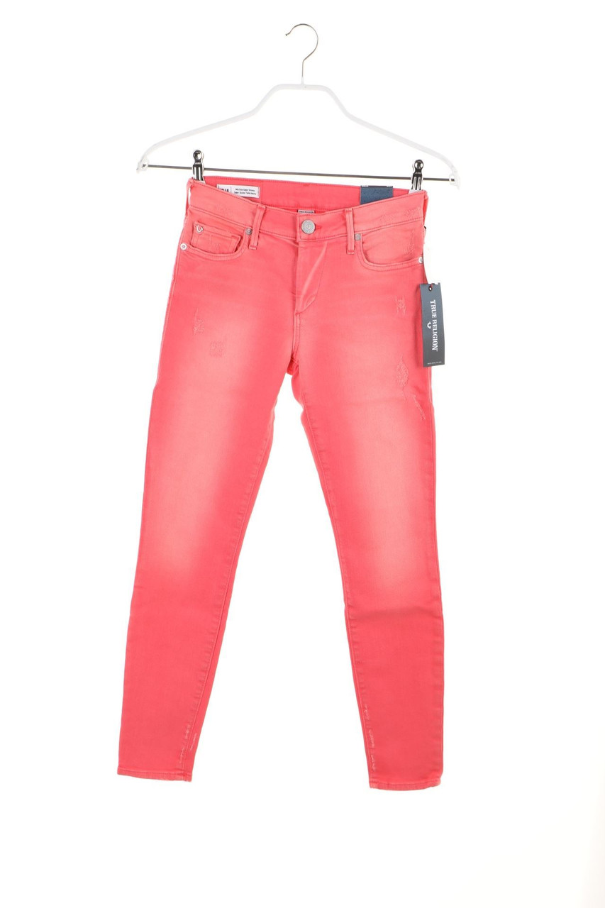 TRUE RELIGION - Distressed Skinny-Jeans - W25