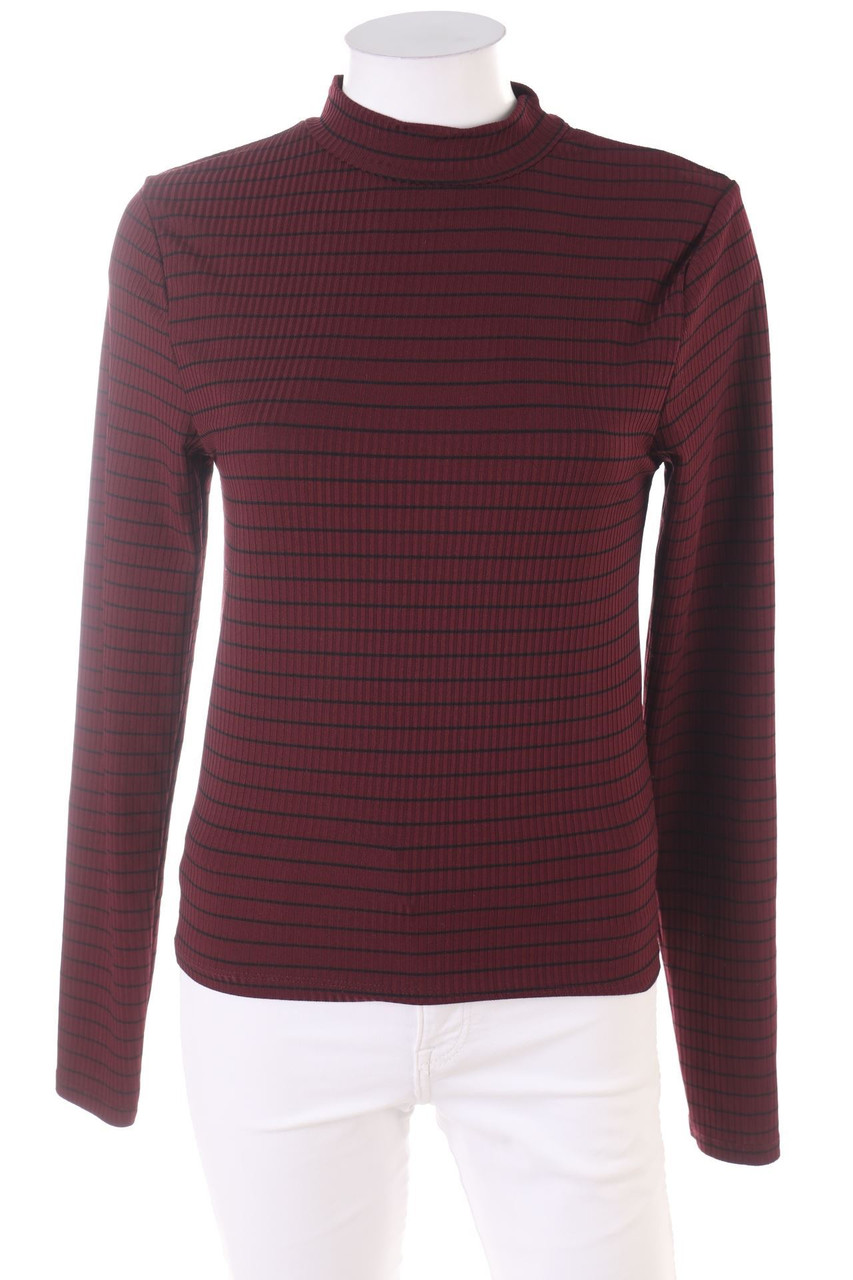 Ohne Label - Longsleeve-Shirt mit Streifen - XS