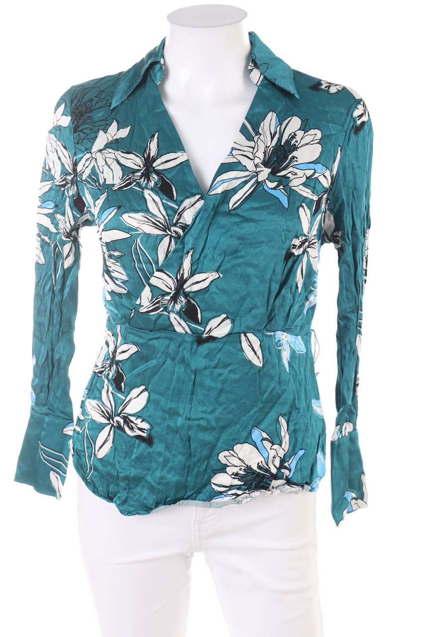 Autograph - Bluse mit Blumen-Print in Wickel-Optik - D 36