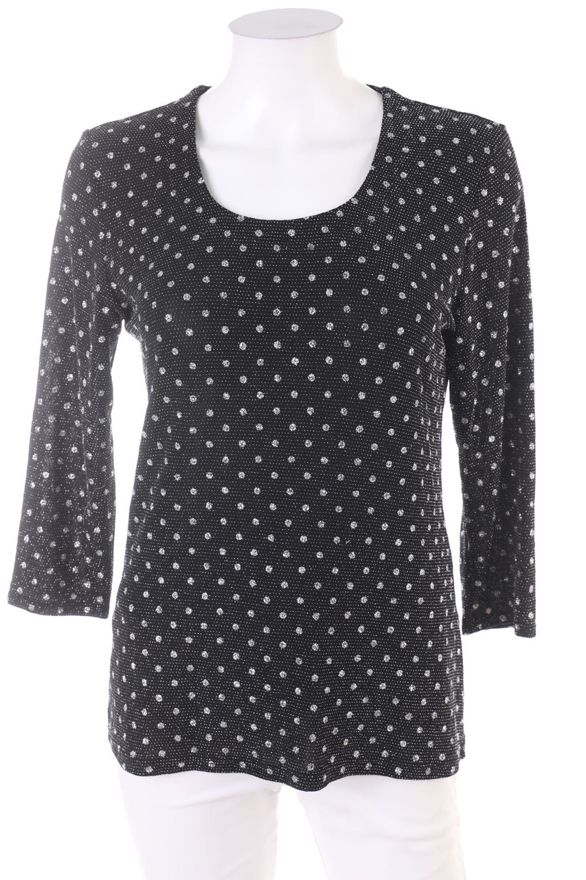 BEXLEYS - Longsleeve-Shirt mit Metallic-Effekt - M