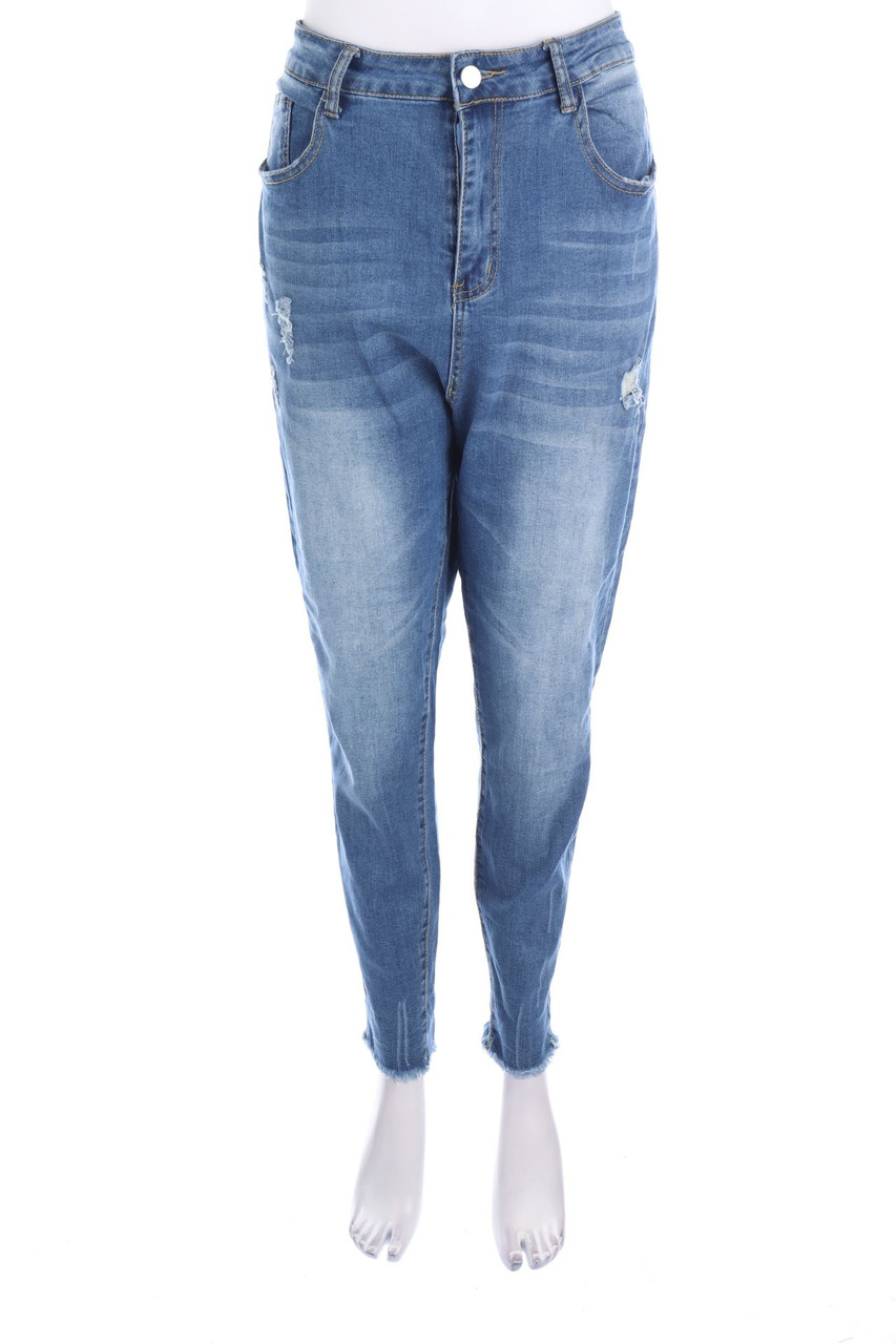 SHEIN - Distressed Skinny-Jeans - XL