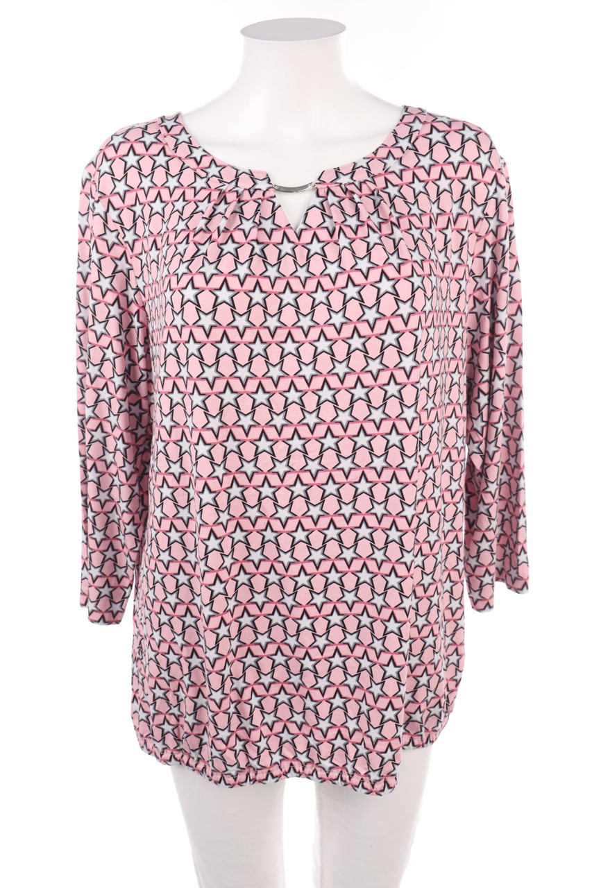 RABE - Muster-3/4-Arm-Shirt mit Keyhole - XXXXL