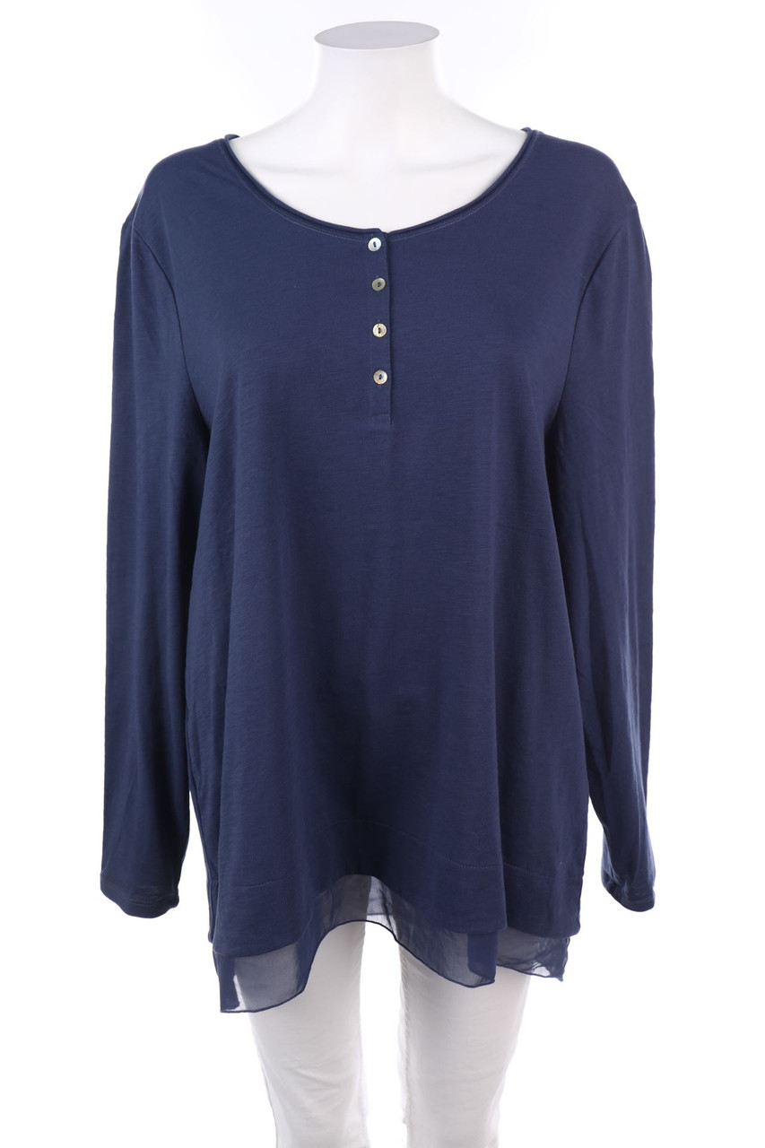 G.W. GERRY WEBER - Longsleeve-Shirt mit Knöpfen - XXXXL