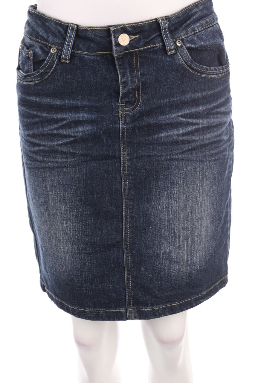 TOUT FEU TOUT FEMME - Used Look-Jeansrock - L