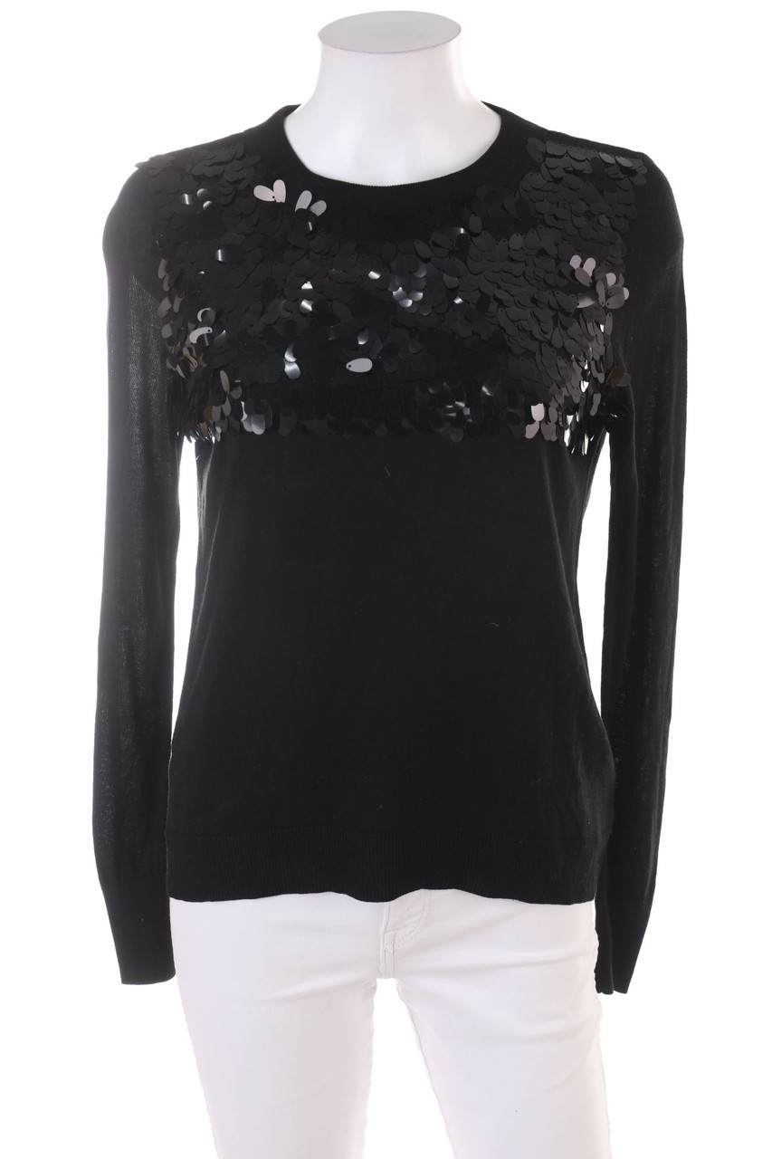 H&M - Strick-Pullover mit Pailletten - S