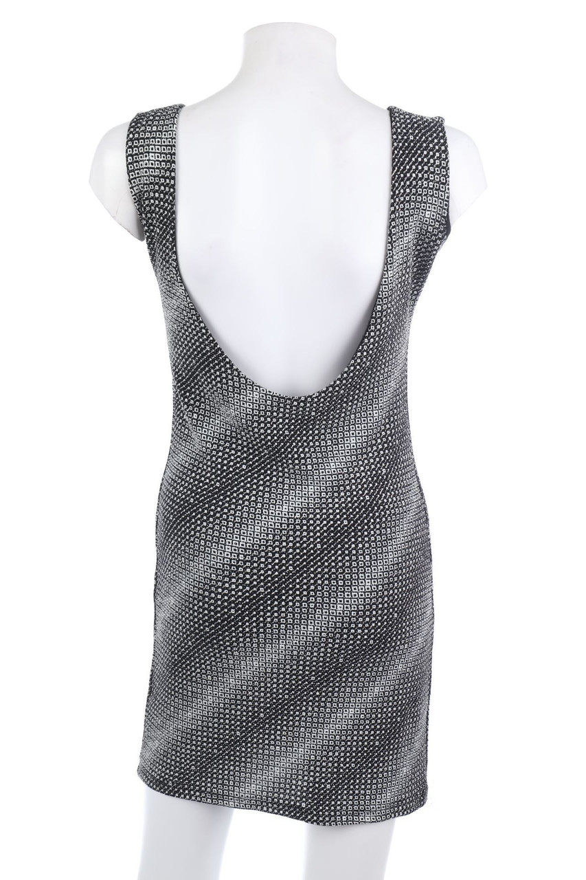 Ohne Label - Glitzer-Kleid mit Rückenausschnitt - M