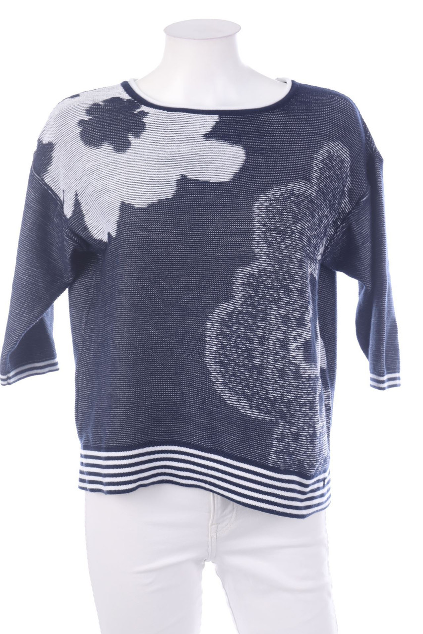 olsen - Strick-Pullover mit floralem Muster - D 42