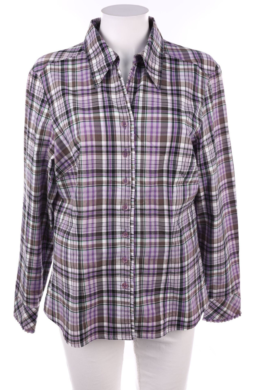 bianca - Karo-Hemd-Bluse - XL