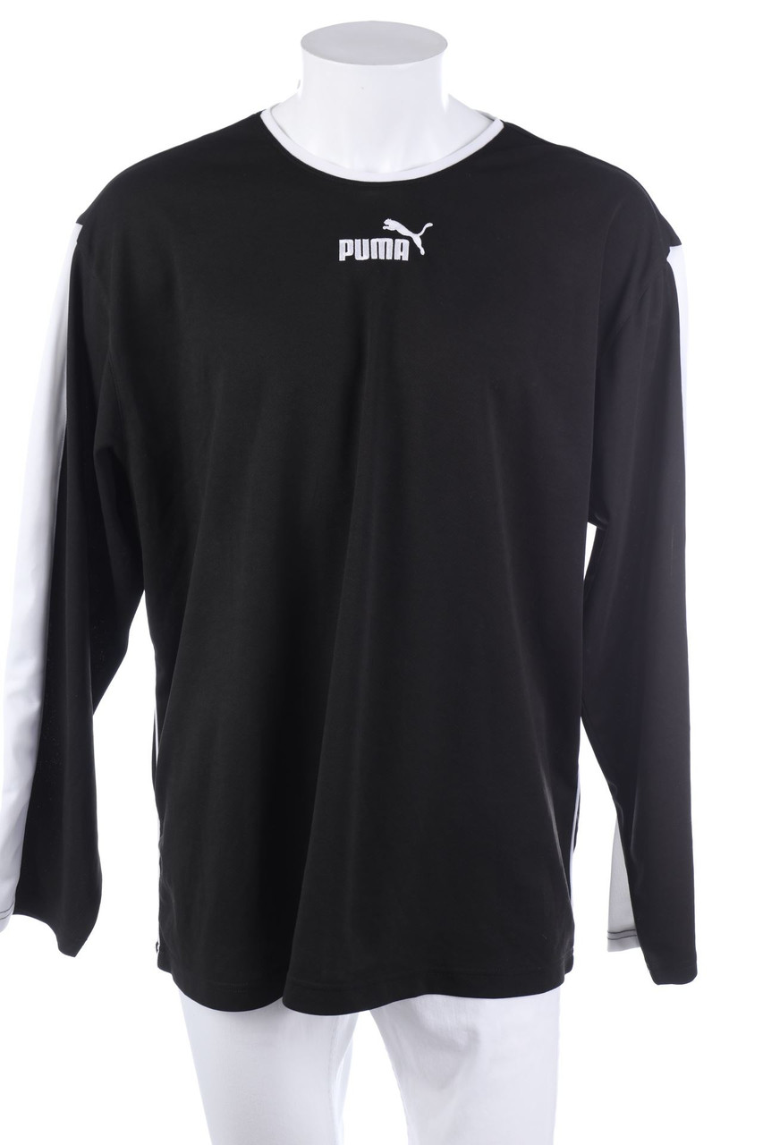 PUMA - Longsleeve-Shirt mit Logo-Print - 2XL