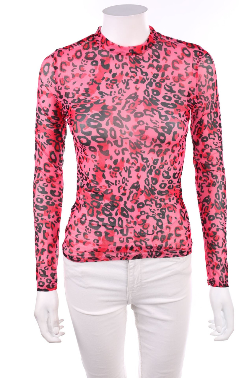 Ohne Label - Longsleeve-Shirt mit Animal-Print - S