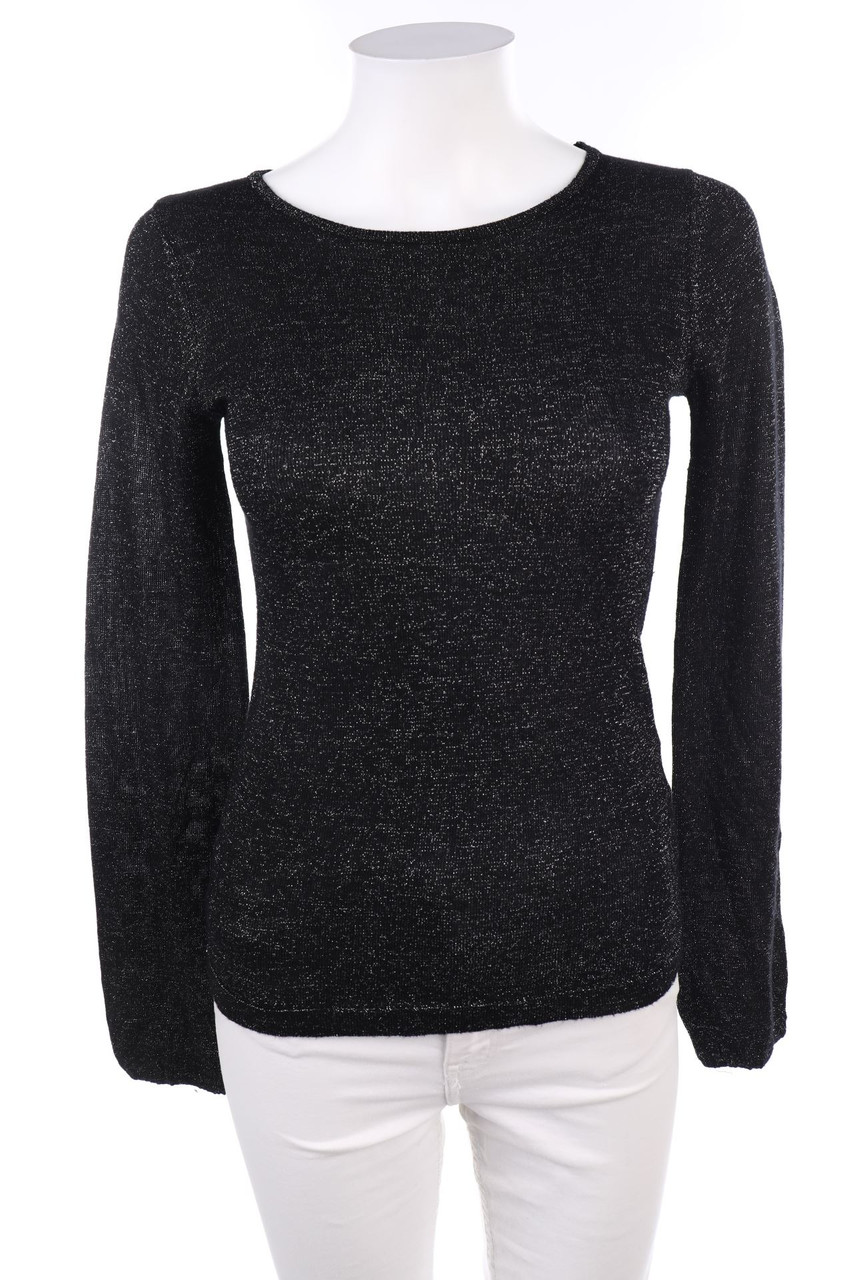 RESERVED - Strick-Pullover mit Metallic-Effekt - S