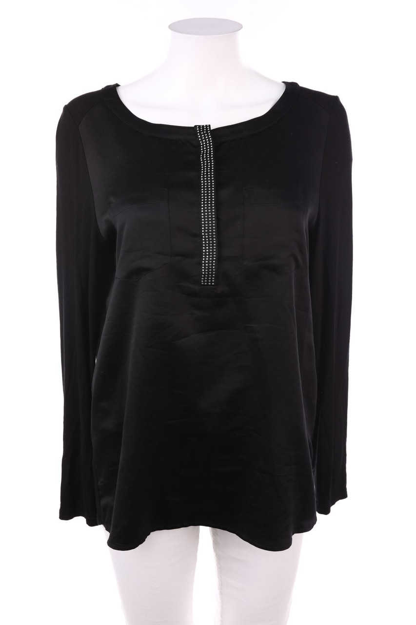 TAIFUN - Bluse mit Strass-Steinen - L