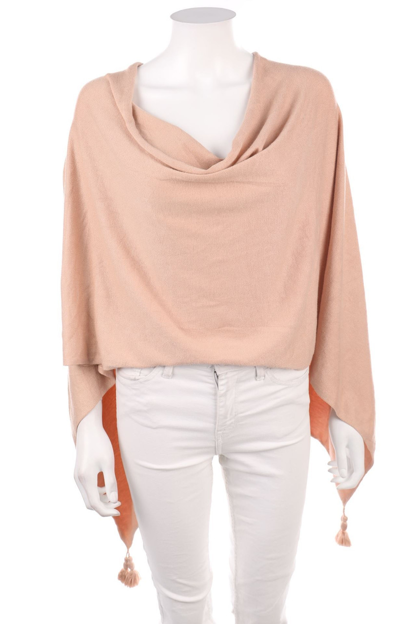 comma - Poncho mit Quasten - ONE SIZE