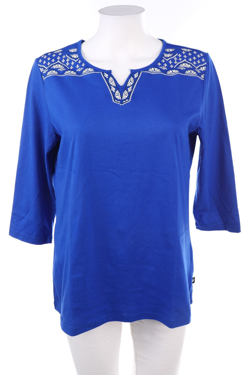 LAURA KENT - 3/4-Arm-Shirt mit Stickereien - L