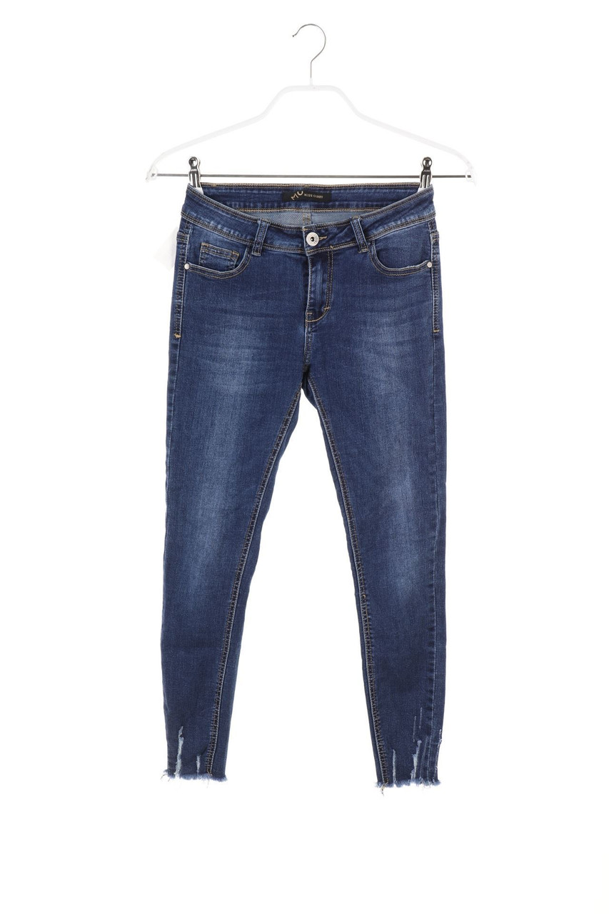 Miss Curry - Distressed Cropped Jeans - XS