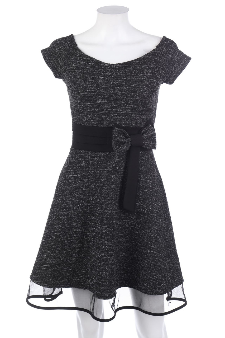 Ohne Label - Abendkleid mit Streifen - D 34