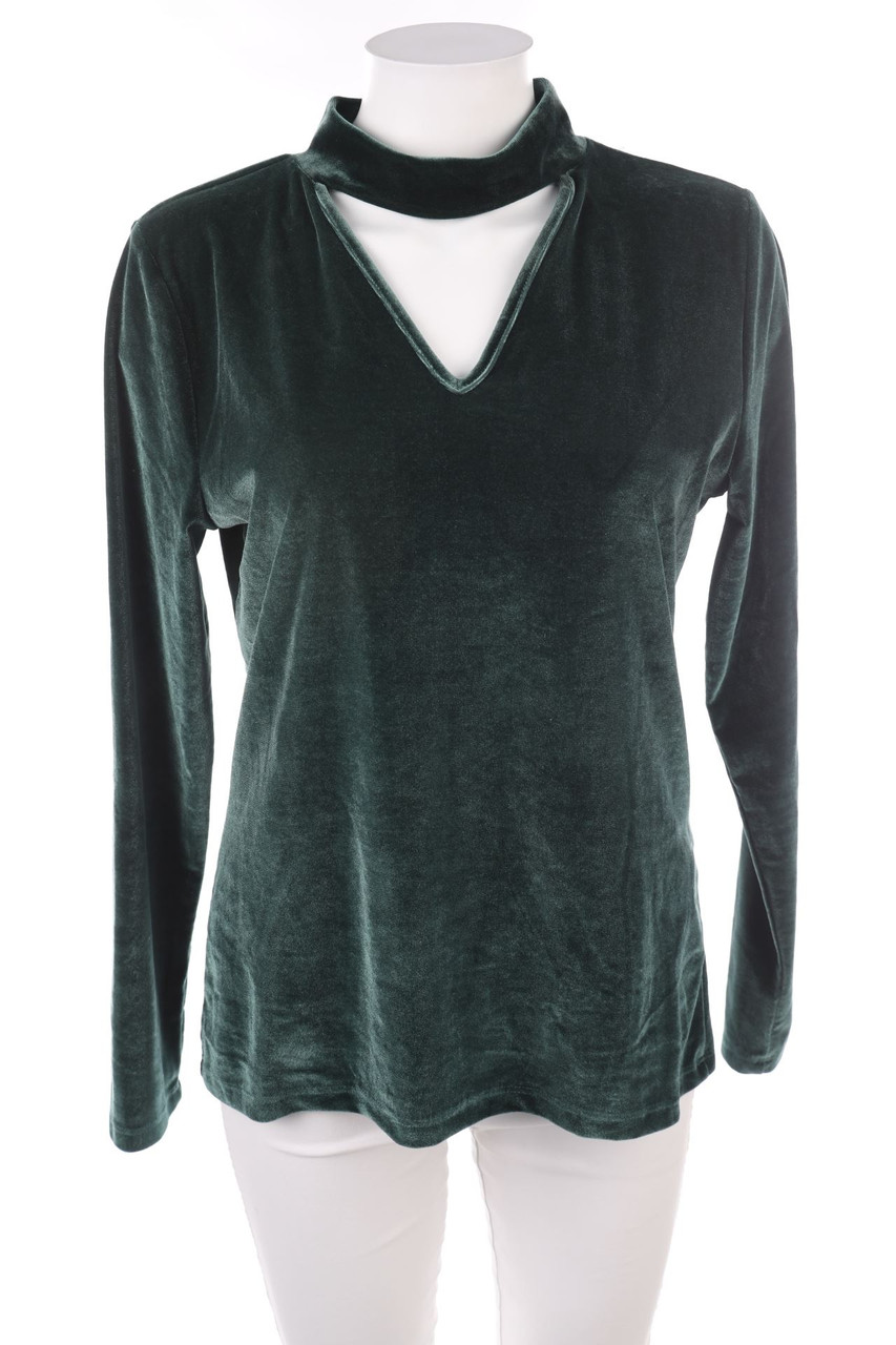 Janina - Samt-Longsleeve-Shirt - XL