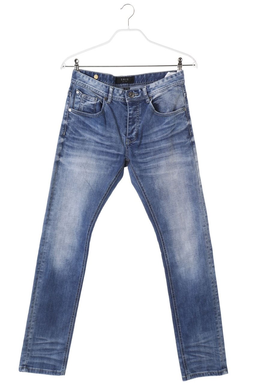 SMOG - Used Look Straight Cut Jeans - XS