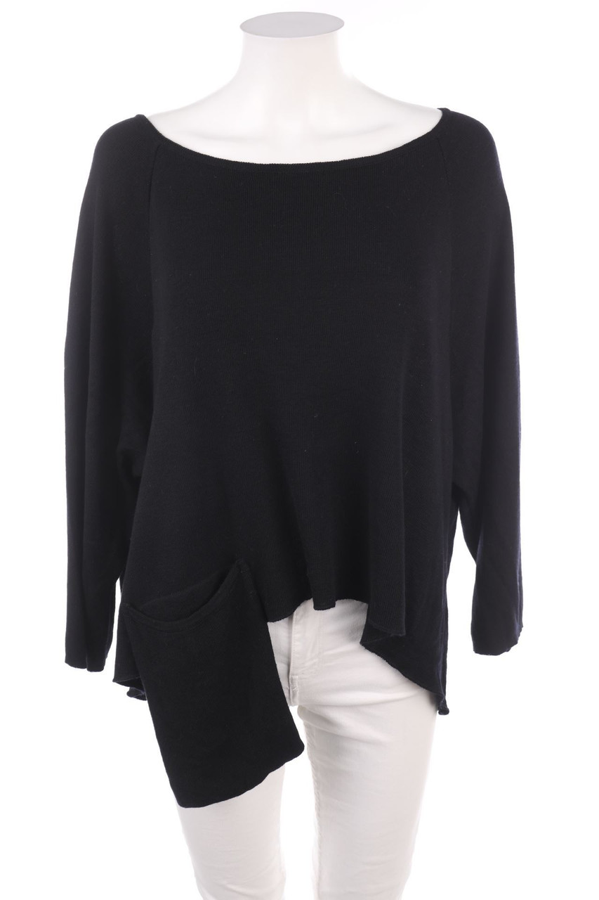 LIEBLINGSSTÜCK - Strick-Pullover aus Merino-Wolle mit aufgesetzten Taschen - D 50
