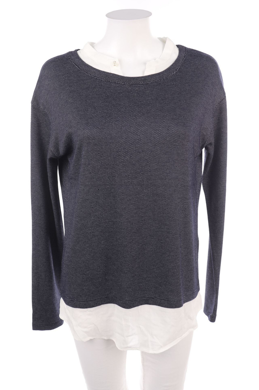 Ohne Label - Longsleeve-Shirt im Layer Look - D 46