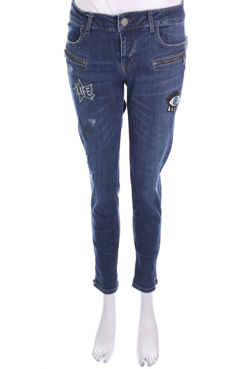 BLUE FIRE CO - Used Look Skinny-Jeans - M