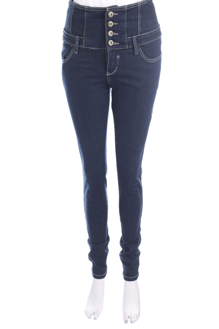 RAINBOW - Used Look Skinny-Jeans - S