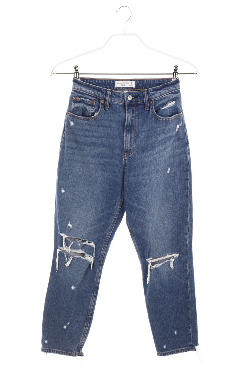 Abercrombie & Fitch - Destroyed-Mom-Jeans - W25