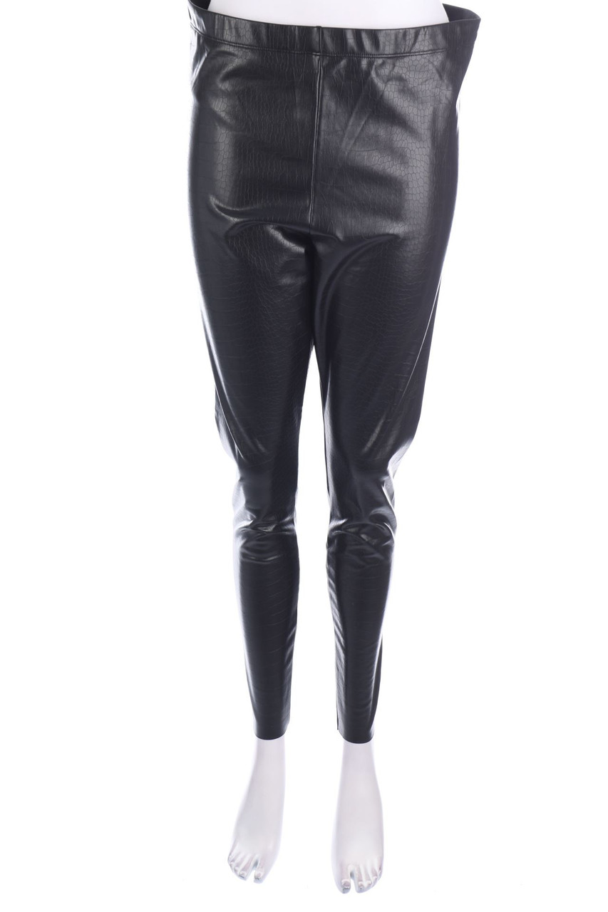 H&M - Kunstleder-Leggings - L