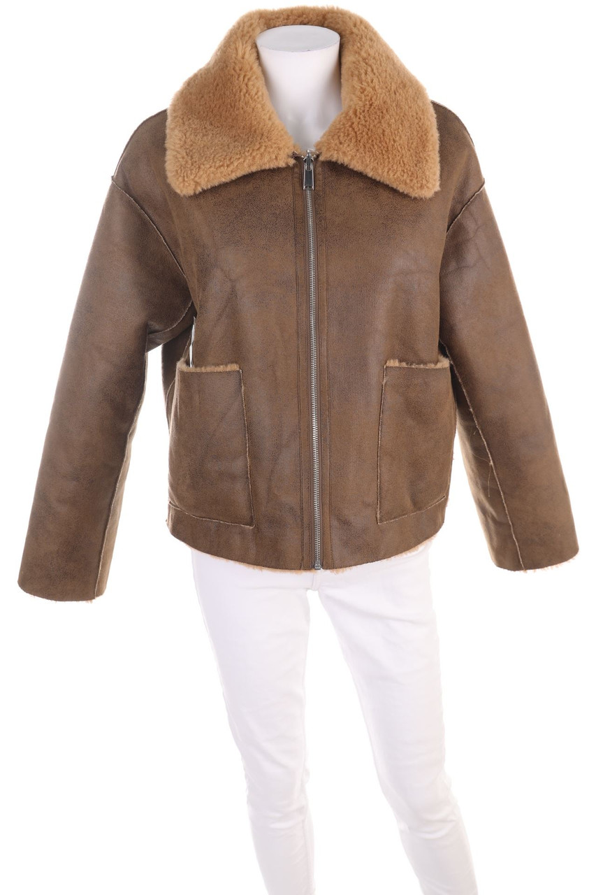 MANGO - Faux Shearling-Jacke - L