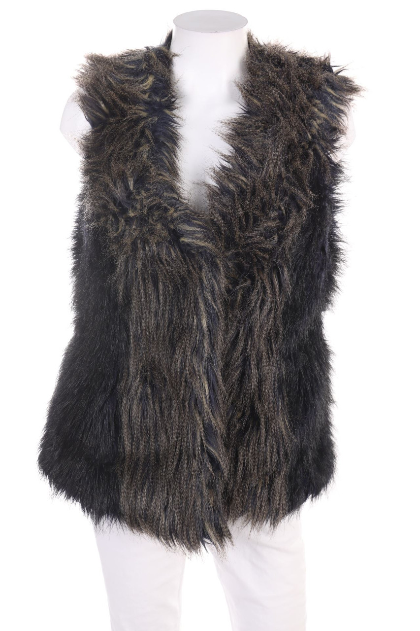 H&M - Fake Fur-Weste - S