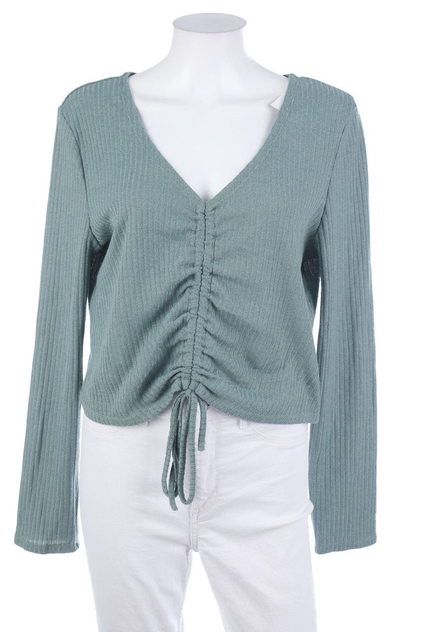 SHEIN - Longsleeve-Shirt mit Raffungen - XL