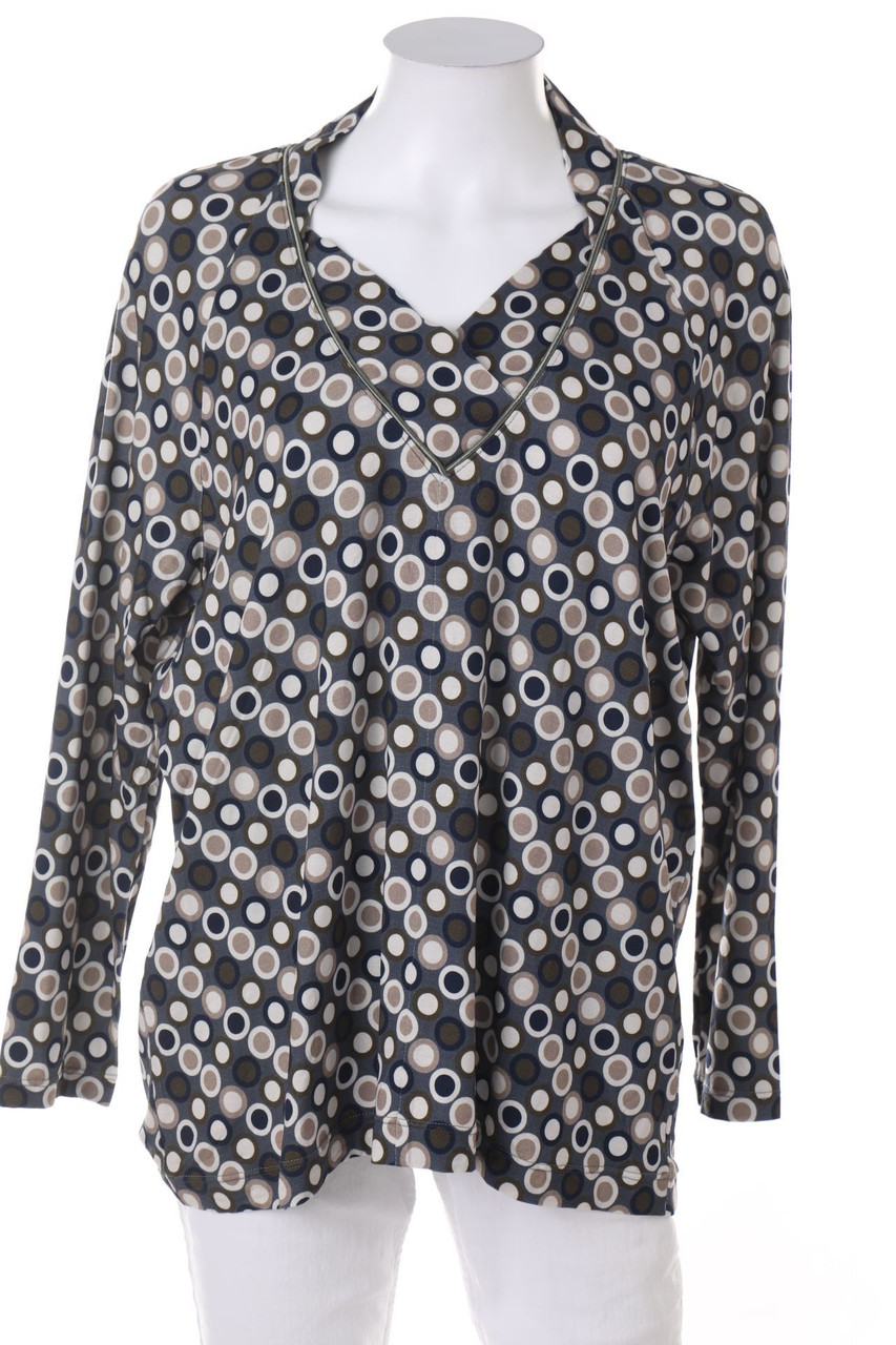 Ohne Label - Longsleeve-Shirt mit Punkten - D 42